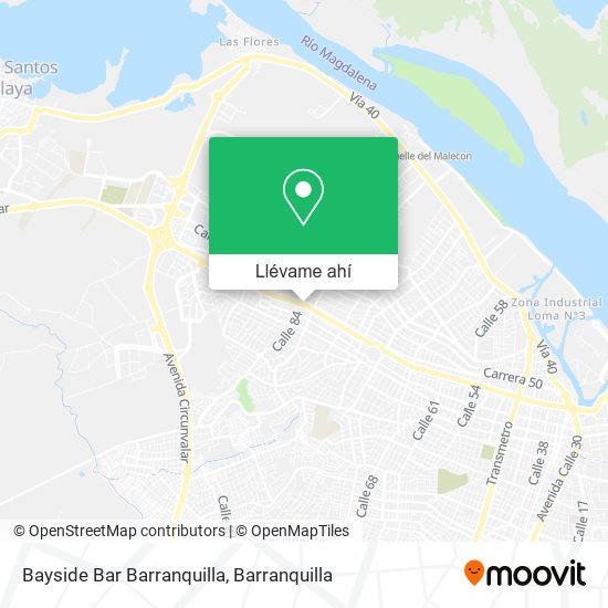 Mapa de Bayside Bar Barranquilla