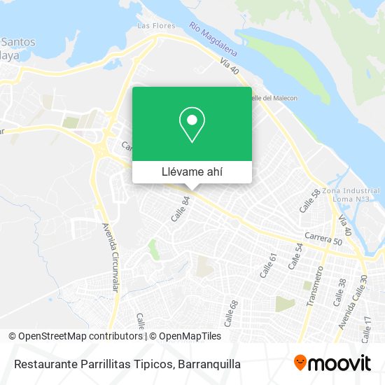 Mapa de Restaurante Parrillitas Tipicos
