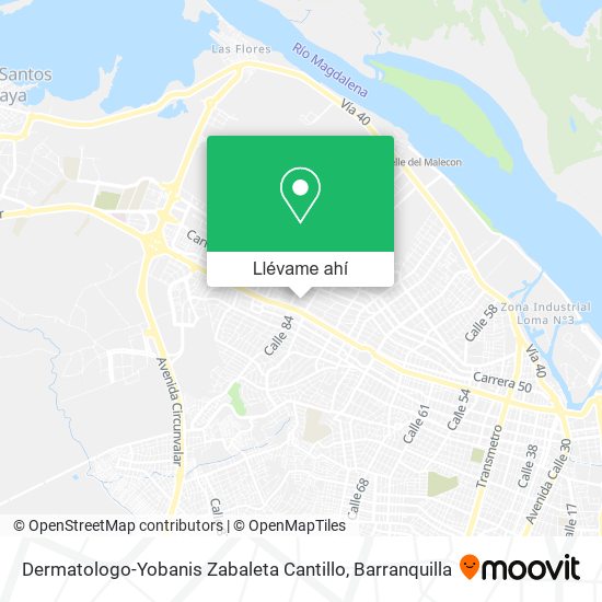 Mapa de Dermatologo-Yobanis Zabaleta Cantillo