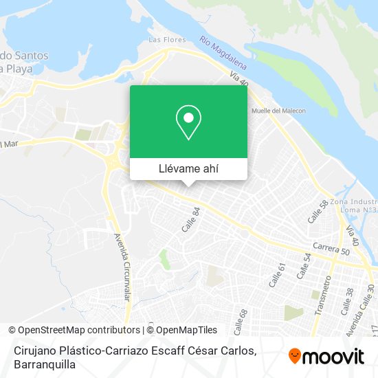Mapa de Cirujano Plástico-Carriazo Escaff César Carlos