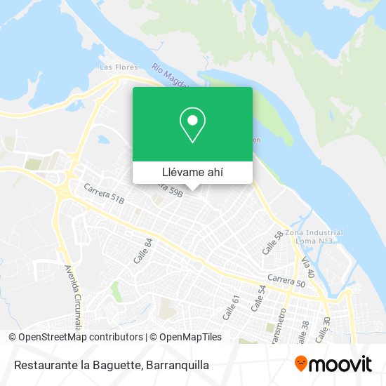 Mapa de Restaurante la Baguette