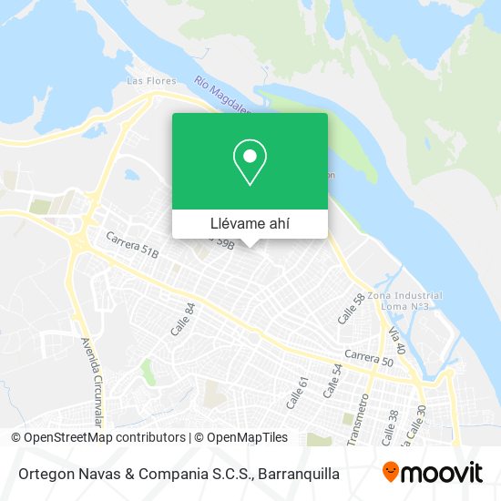 Mapa de Ortegon Navas & Compania S.C.S.