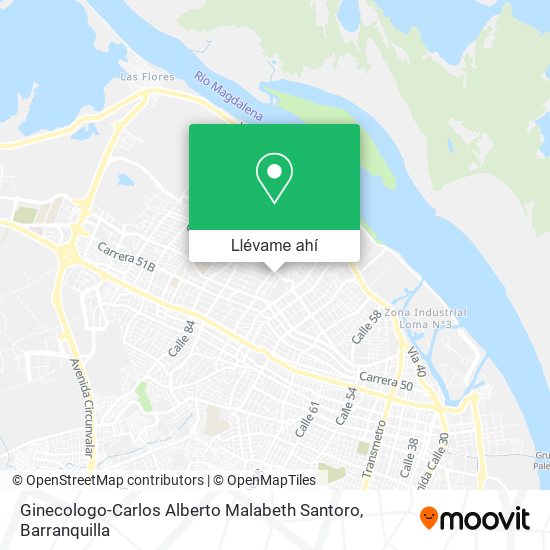 Mapa de Ginecologo-Carlos Alberto Malabeth Santoro