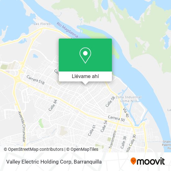 Mapa de Valley Electric Holding Corp
