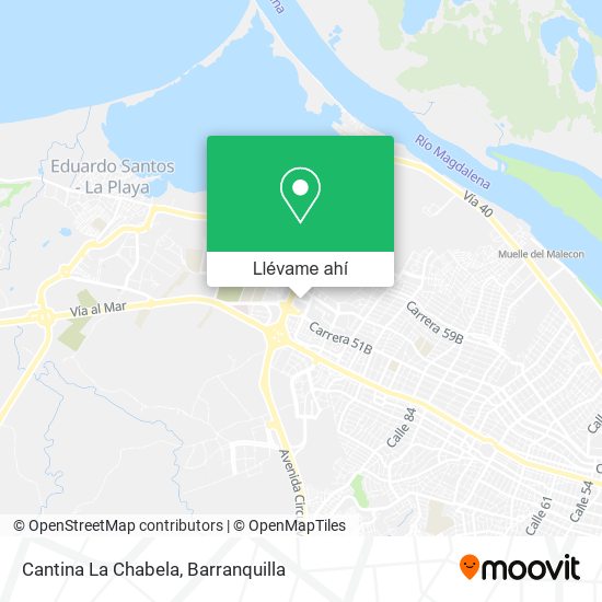 Mapa de Cantina La Chabela