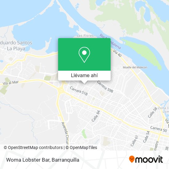 Mapa de Woma Lobster Bar