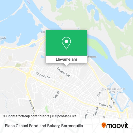 Mapa de Elena Casual Food and Bakery