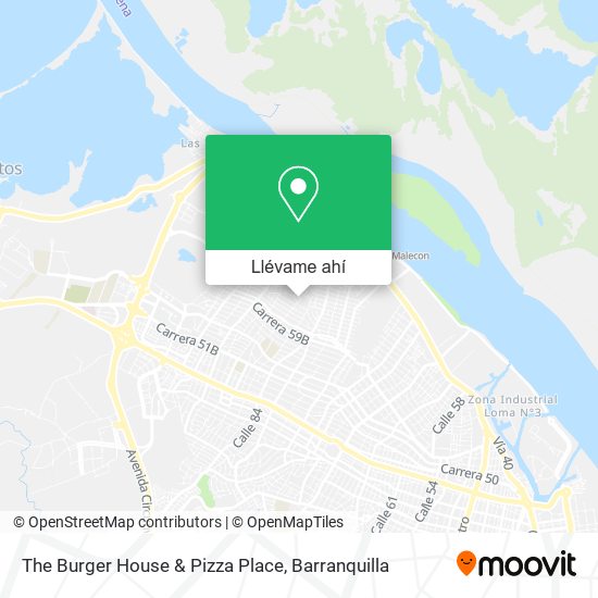 Mapa de The Burger House & Pizza Place