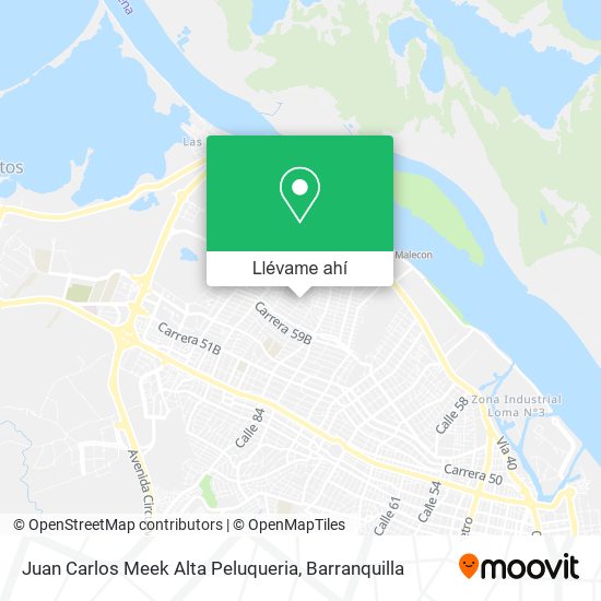 Mapa de Juan Carlos Meek Alta Peluqueria