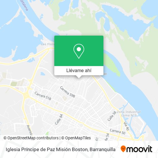 Mapa de Iglesia Príncipe de Paz Misión Boston