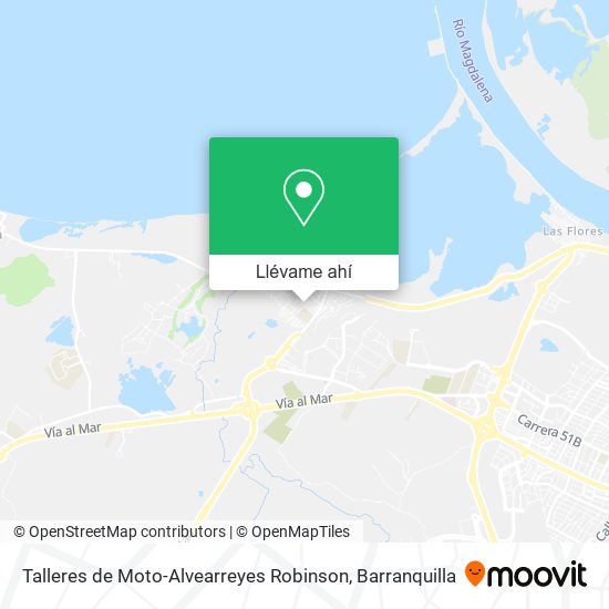 Mapa de Talleres de Moto-Alvearreyes Robinson