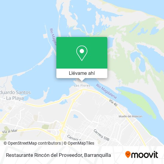 Mapa de Restaurante Rincón del Proveedor