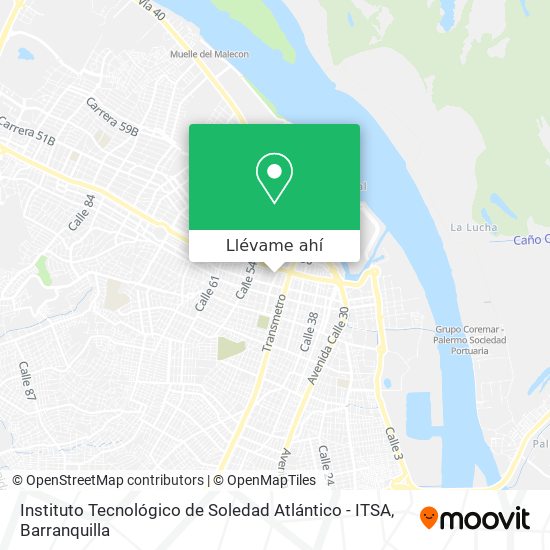 Mapa de Instituto Tecnológico de Soledad Atlántico - ITSA