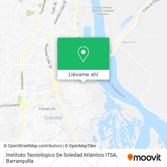 Mapa de Instituto Tecnológico De Soledad Atlántico ITSA