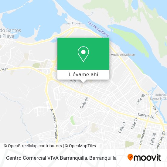 Mapa de Centro Comercial VIVA Barranquilla
