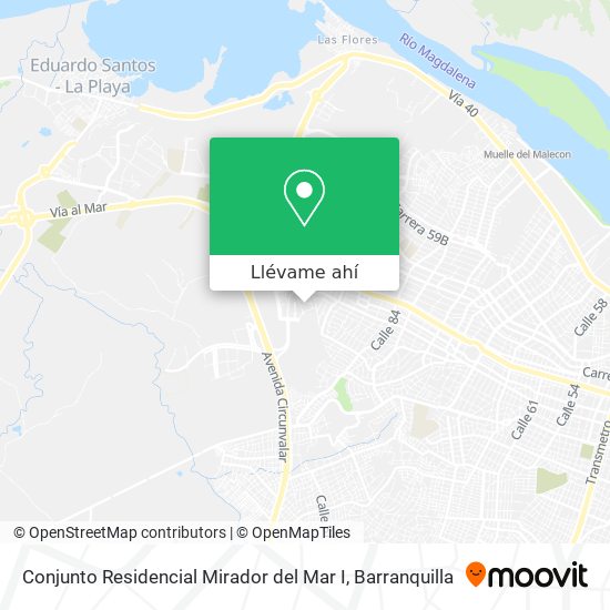 Mapa de Conjunto Residencial Mirador del Mar I