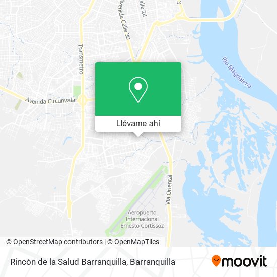 Mapa de Rincón de la Salud Barranquilla