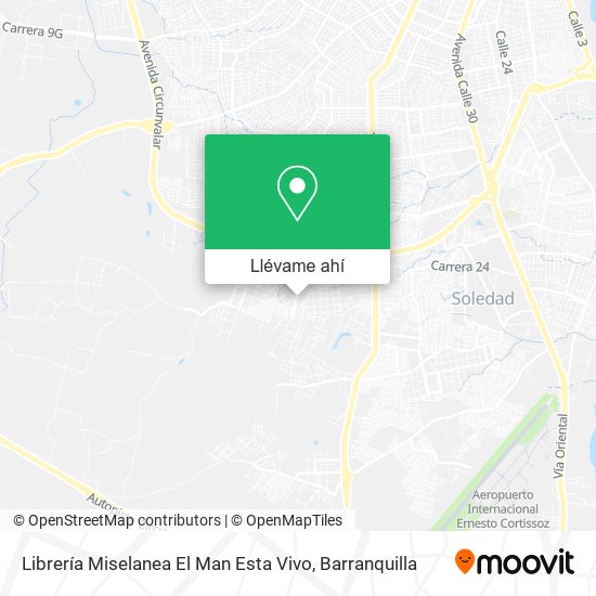 Mapa de Librería Miselanea El Man Esta Vivo