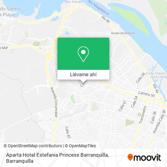 Mapa de Aparta Hotel Estefania Princess Barranquilla