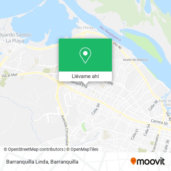 Mapa de Barranquilla Linda