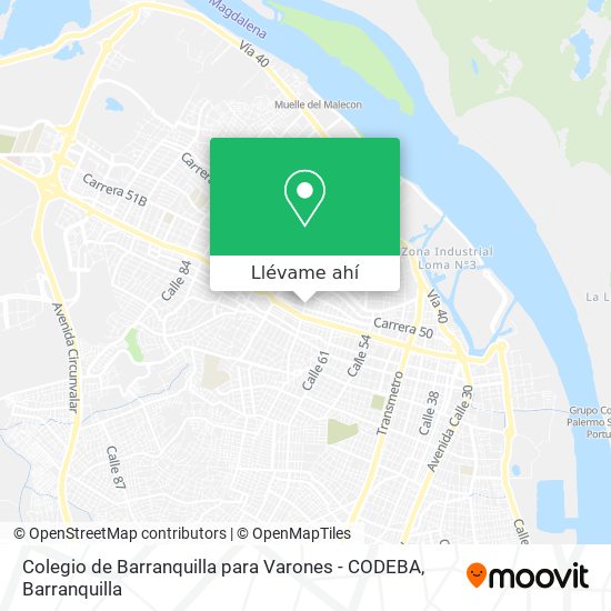 Mapa de Colegio de Barranquilla para Varones - CODEBA
