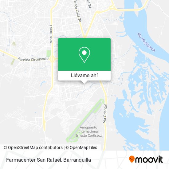 Mapa de Farmacenter San Rafael