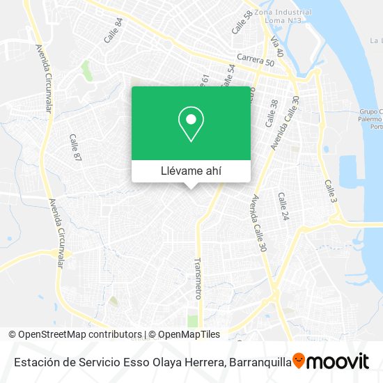 Mapa de Estación de Servicio Esso Olaya Herrera