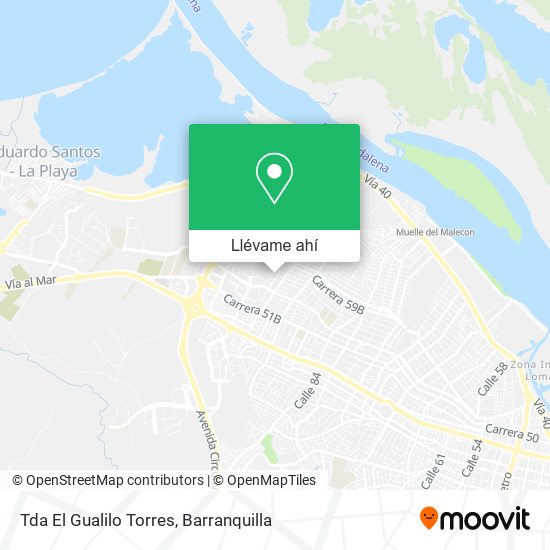 Mapa de Tda El Gualilo Torres