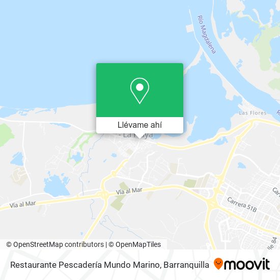 Mapa de Restaurante Pescadería Mundo Marino