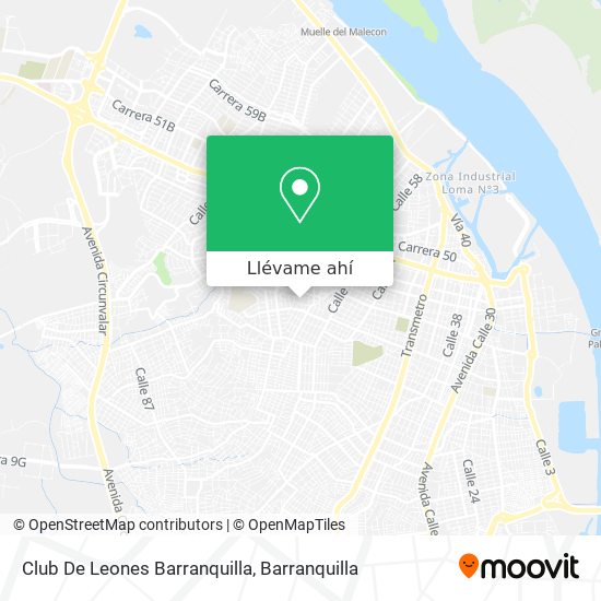 Mapa de Club De Leones Barranquilla
