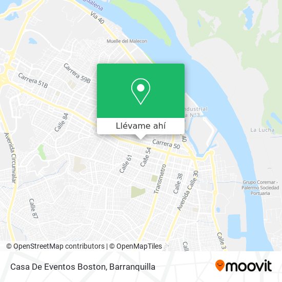 Mapa de Casa De Eventos Boston