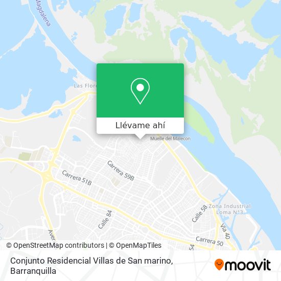 Mapa de Conjunto Residencial Villas de San marino