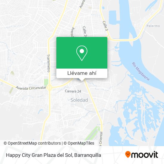 Mapa de Happy City Gran Plaza del Sol