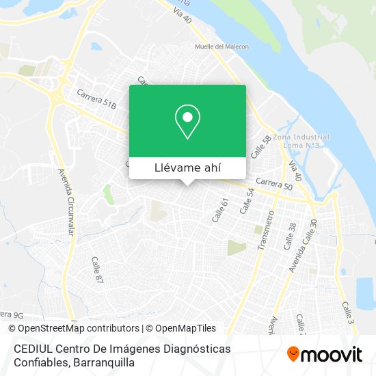 Mapa de CEDIUL Centro De Imágenes Diagnósticas Confiables