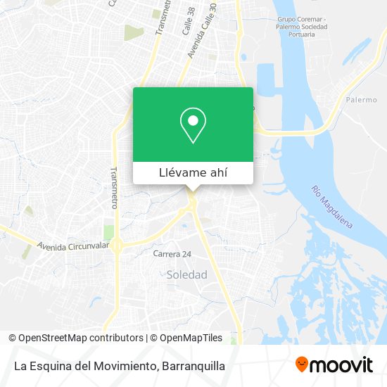 Mapa de La Esquina del Movimiento