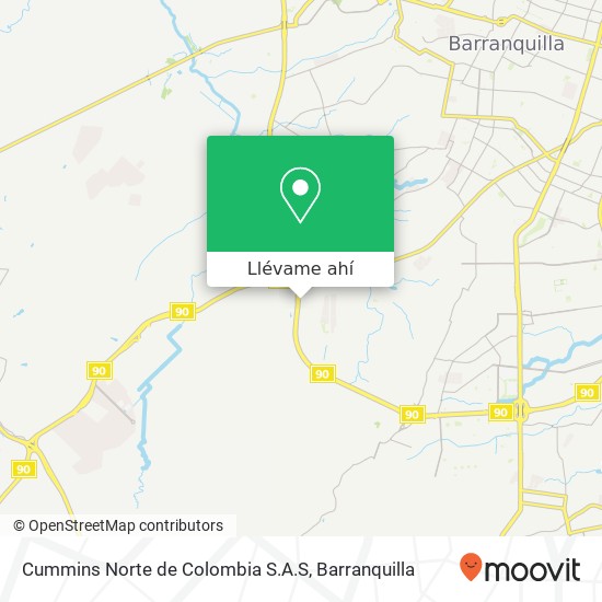 Mapa de Cummins Norte de Colombia S.A.S