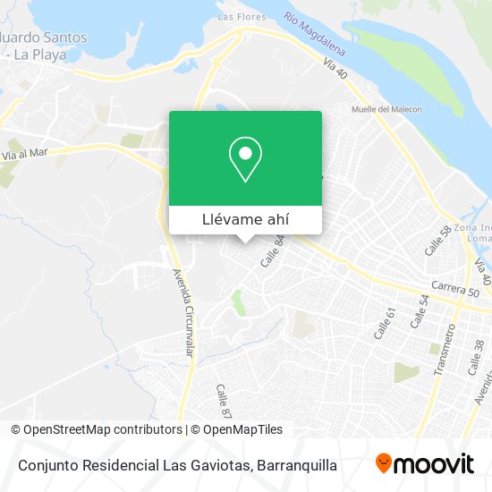 Mapa de Conjunto Residencial Las Gaviotas