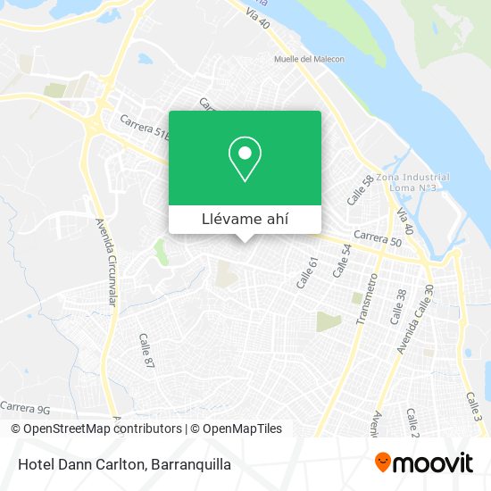 Mapa de Hotel Dann Carlton