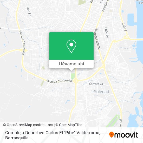 Mapa de Complejo Deportivo Carlos El "Pibe" Valderrama