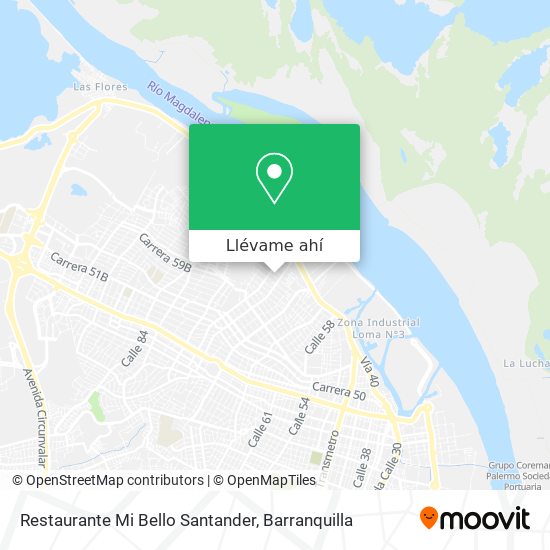 Mapa de Restaurante Mi Bello Santander