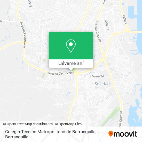 Mapa de Colegio Tecnico Metropolitano de Barranquilla