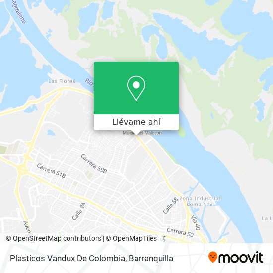 Mapa de Plasticos Vandux De Colombia
