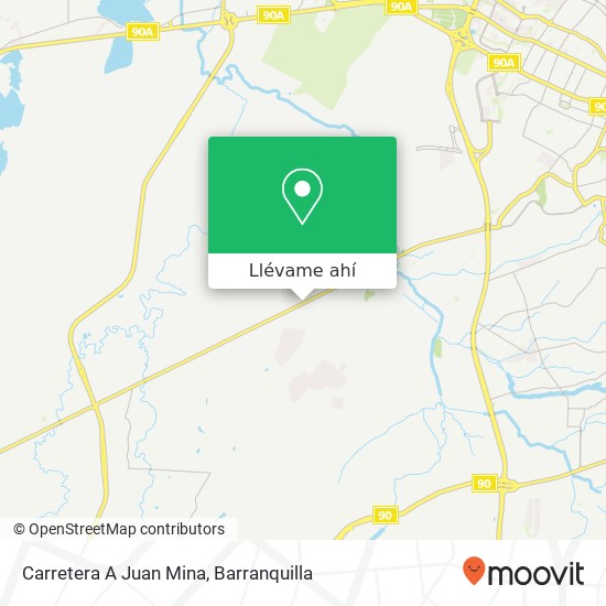 Mapa de Carretera A Juan Mina