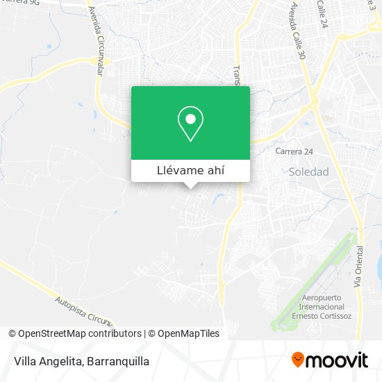 Mapa de Villa Angelita