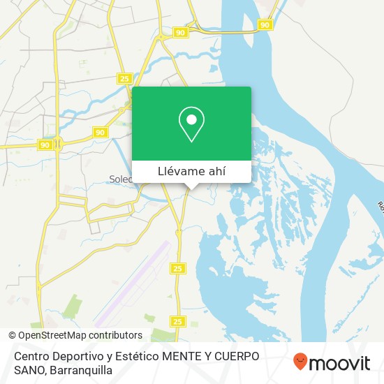 Mapa de Centro Deportivo y Estético MENTE Y CUERPO SANO