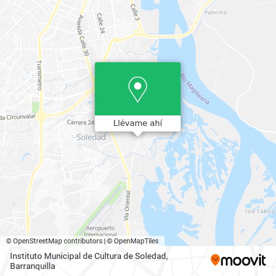 Mapa de Instituto Municipal de Cultura de Soledad