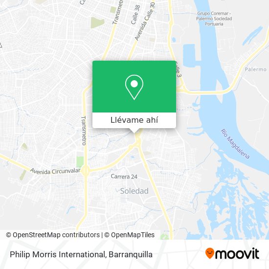 Mapa de Philip Morris International