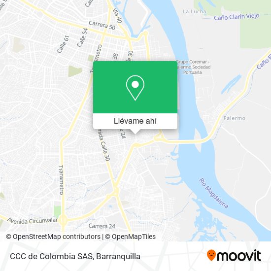 Mapa de CCC de Colombia SAS