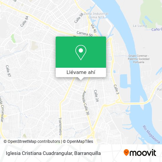Cómo llegar a Iglesia Cristiana Cuadrangular en Barranquilla en Autobús?