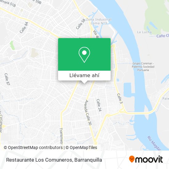 Mapa de Restaurante Los Comuneros